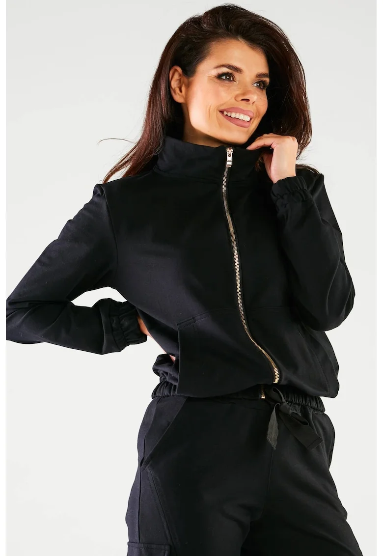 Hanorac dama,  Casual, Negru