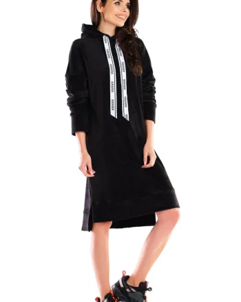 Rochie  Poliester, Neagra, Negru