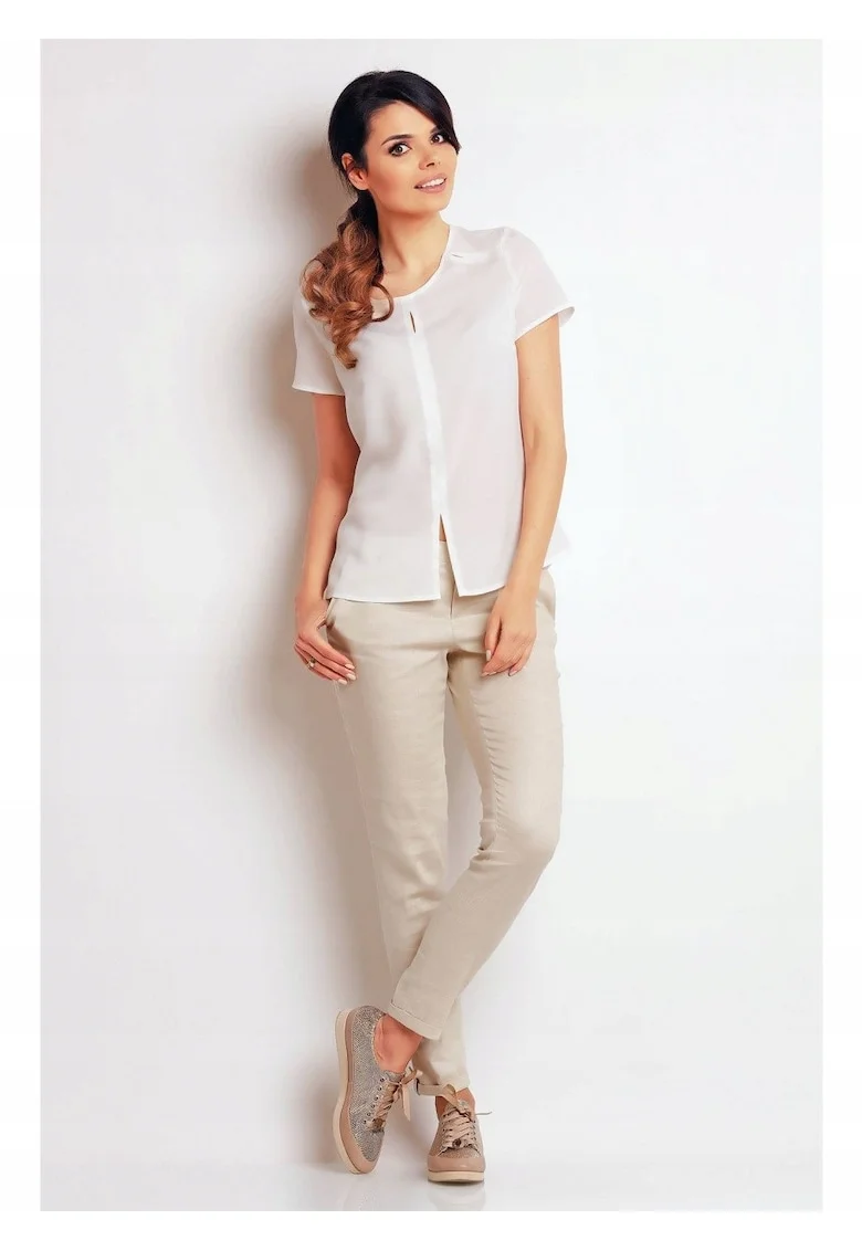 Bluza dama InfiniteYou, Poliester/Elastan, Ecru