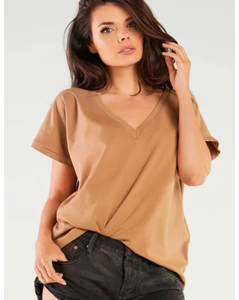 Bluza dama,  Bumbac/Lycra, Bej,
