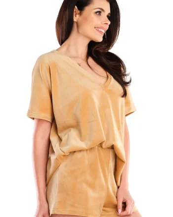 Bluza  Poliester, Bej, Marime unica
