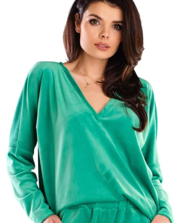 Bluza  Poliester, Verde, Marime unica