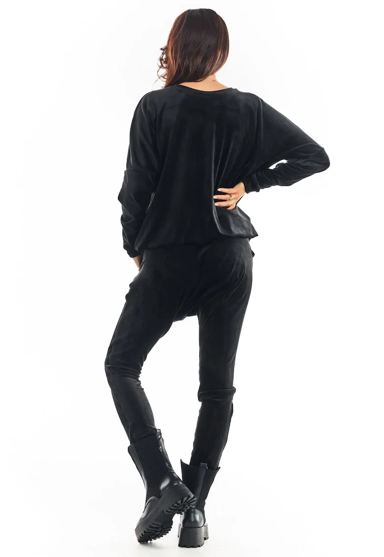 Pantaloni  Poliester, Negru, S/M