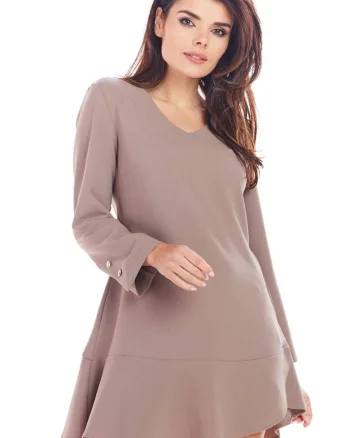 Rochie A344,  Poliester/Elastan, Maro