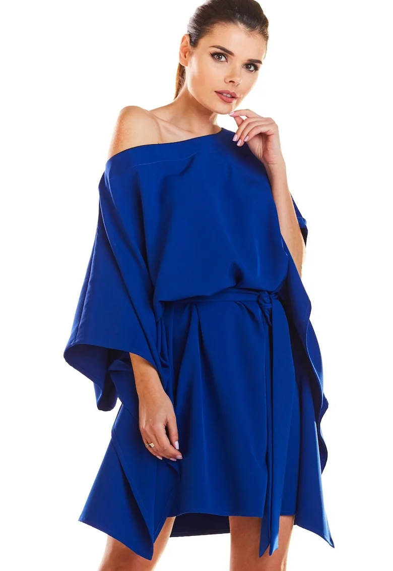 Rochie dama  Poliester, M196 - Albastru -