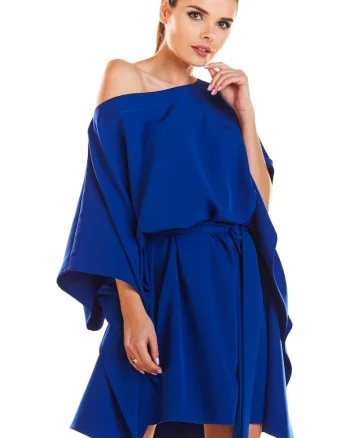 Rochie dama  Poliester, M196 - Albastru -