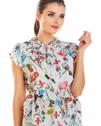 Bluza dama  Poliester/Elastan, Ecru
