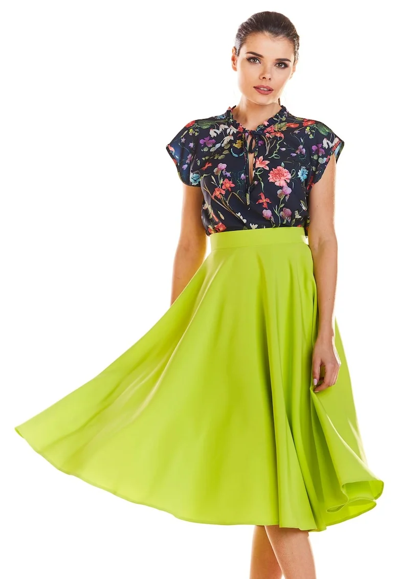 Fusta dama  poliester verde lime