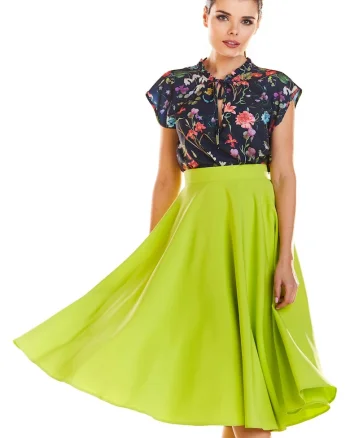 Fusta dama  poliester verde lime