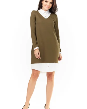 Rochie dama  Poliester, M150 - Kaki -