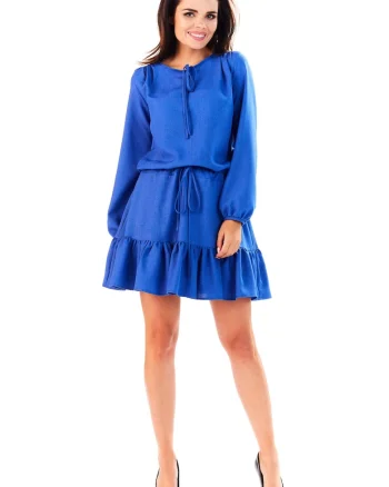 Rochie dama  Poliester, M143 - Albastru -