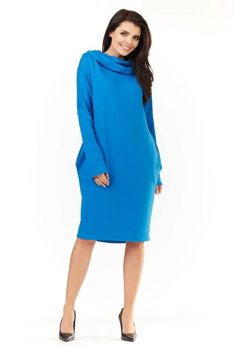 Rochie dama  Poliester, M152 - Albastru -