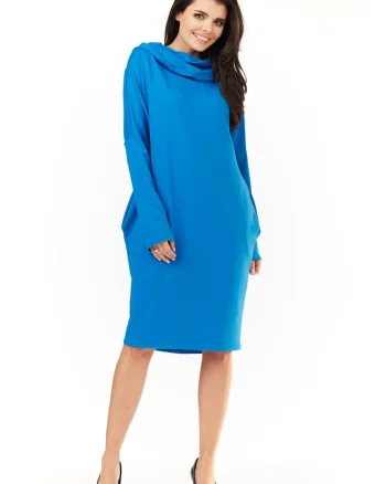 Rochie dama  Poliester, M152 - Albastru -