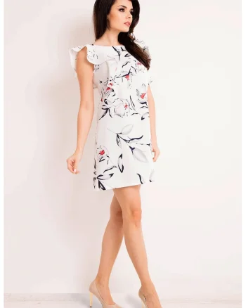Rochie dama  Poliester, M123 - Ecru -