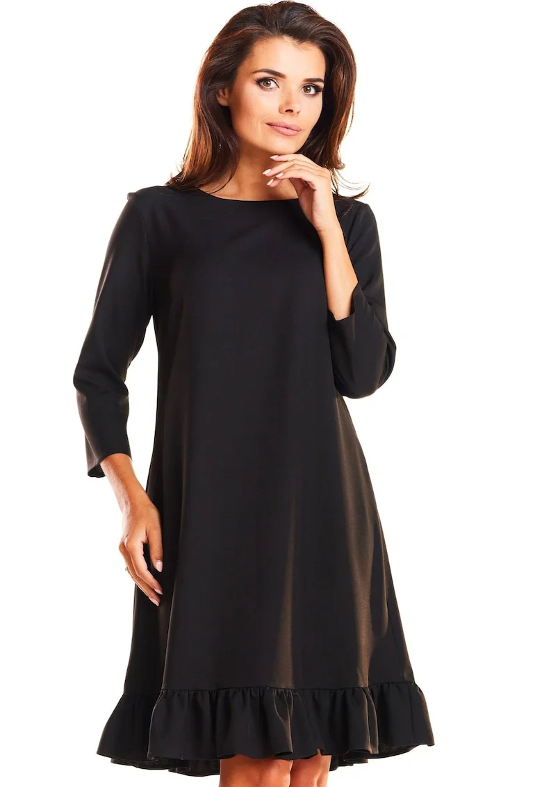 Rochie dama  Poliester, M185 - Neagra -