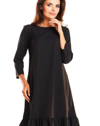 Rochie dama  Poliester, M185 - Neagra -