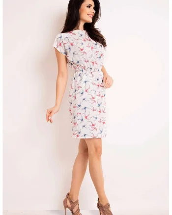 Rochie dama  Poliester, M124 - Ecru Birds -
