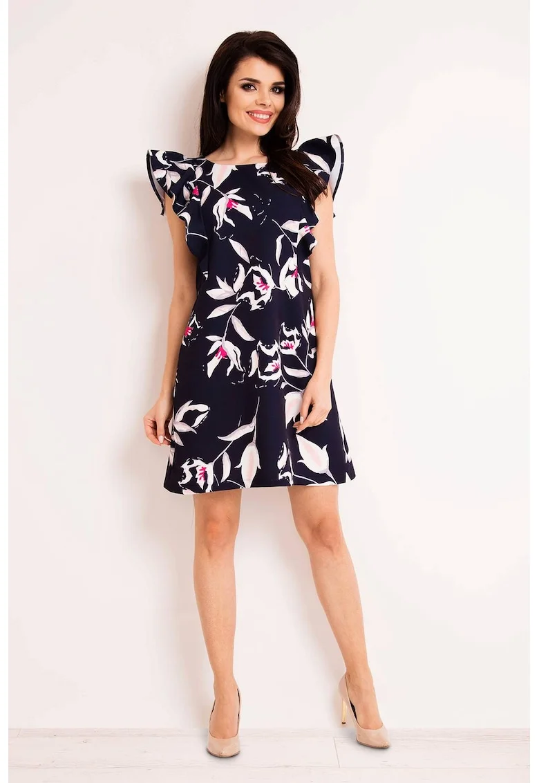 Rochie dama  Poliester, M123 - bleumarin -