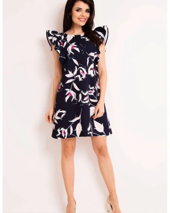 Rochie dama  Poliester, M123 - bleumarin -