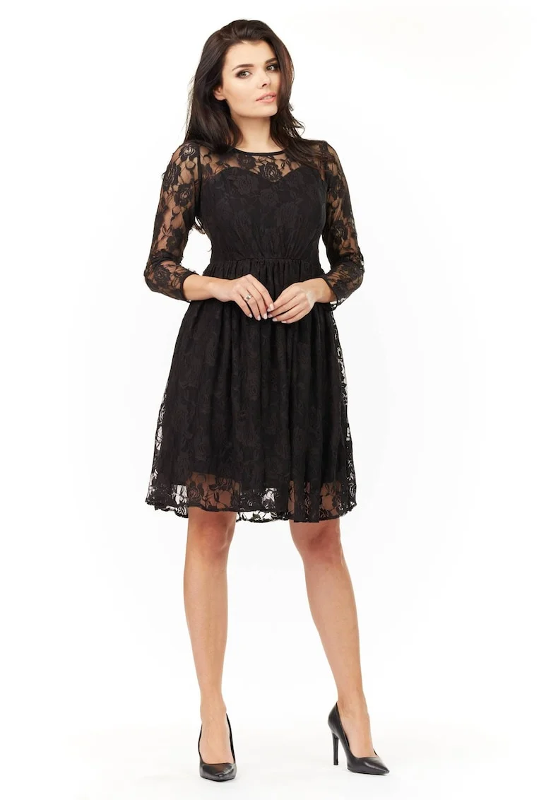 Rochie dama  Poliester, M157 - Neagra -