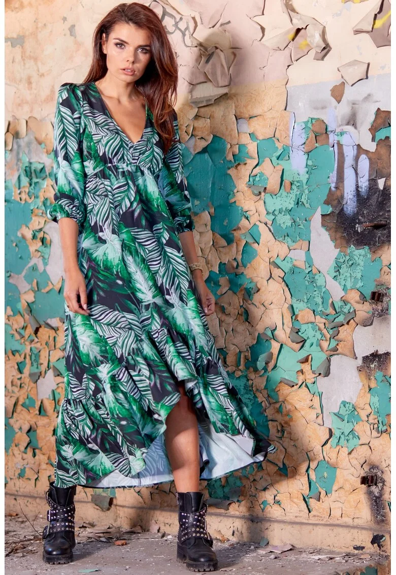 Rochie A322 - Verde