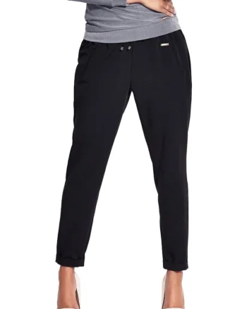 Pantaloni dama,  Viscoza/Poliester/Elastan, Negru