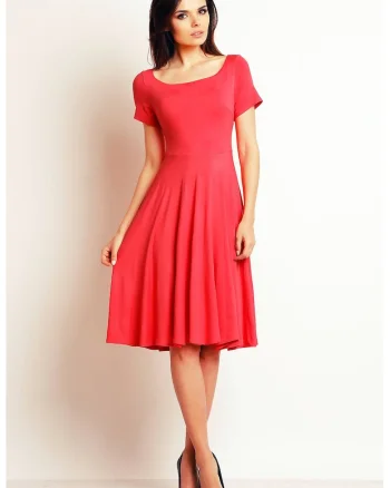 Rochie dama  Viscoza, M101 - Coral -