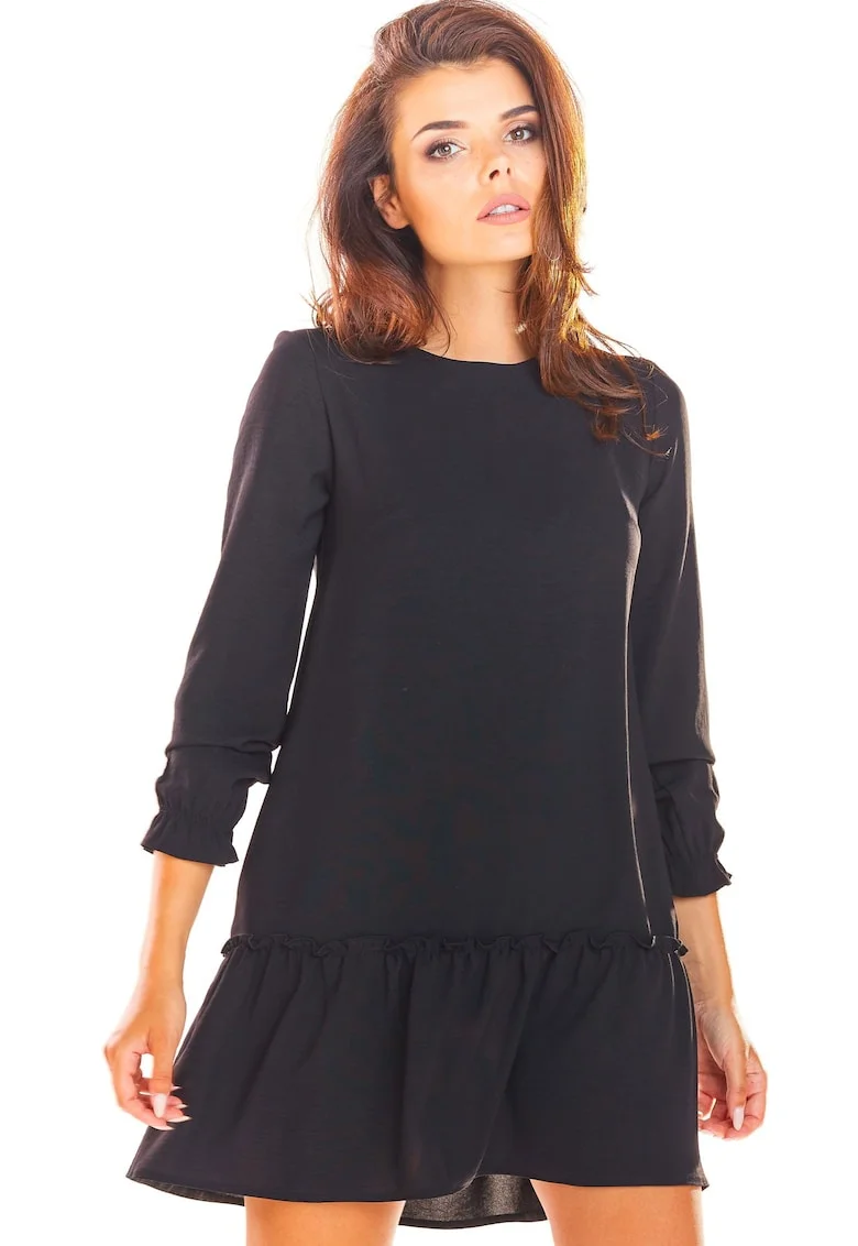 Rochie dama,  Poliester, Negru, A310