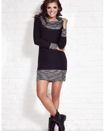 Rochie dama  Poliester, M026, Negru