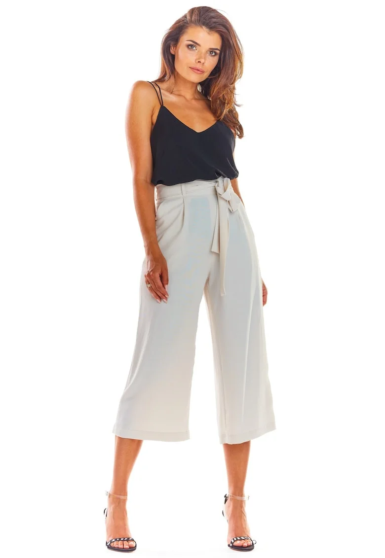 Pantaloni A297 pentru dama  Poliester, Bej