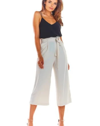 Pantaloni A297 pentru dama  Poliester, Bej