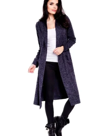 Infinite You Pulover lung damă Esygeus M118 albastru închis, Albastru inchis