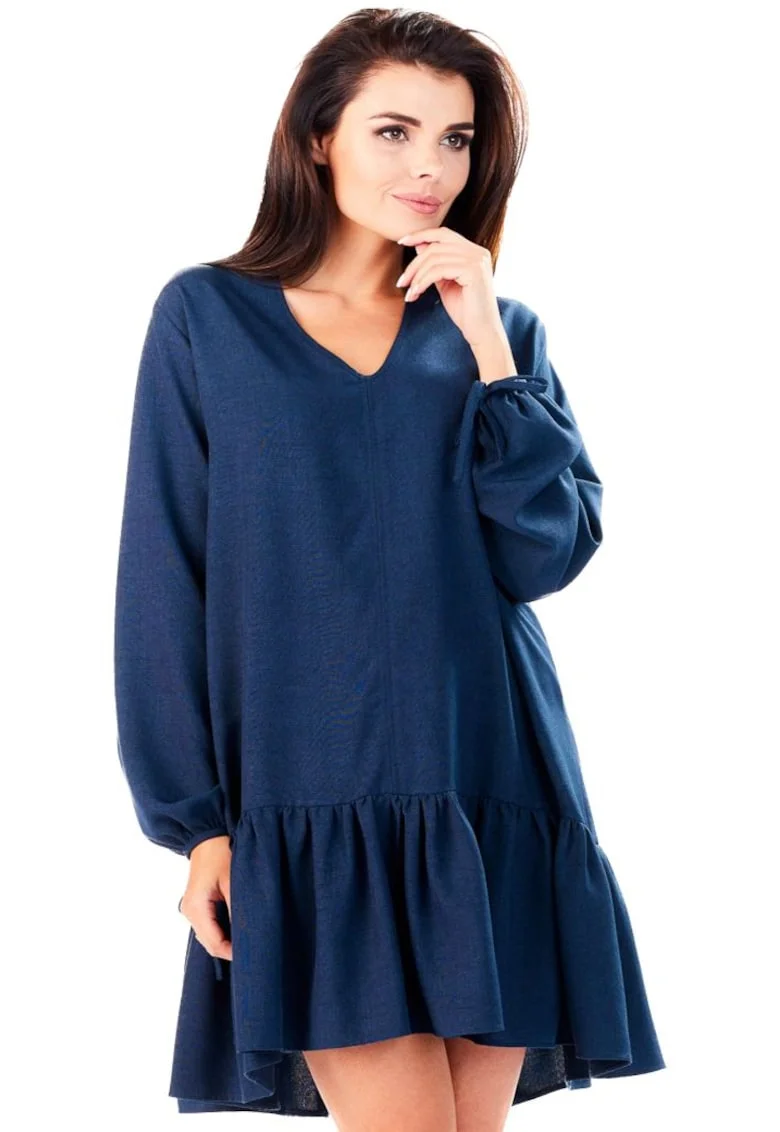 Infinite You Rochie mini dama Anase M146 albastru inchis, Albastru inchis