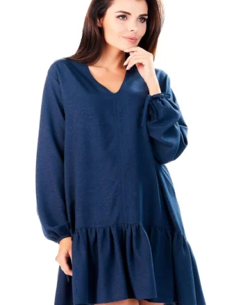 Infinite You Rochie mini dama Anase M146 albastru inchis, Albastru inchis