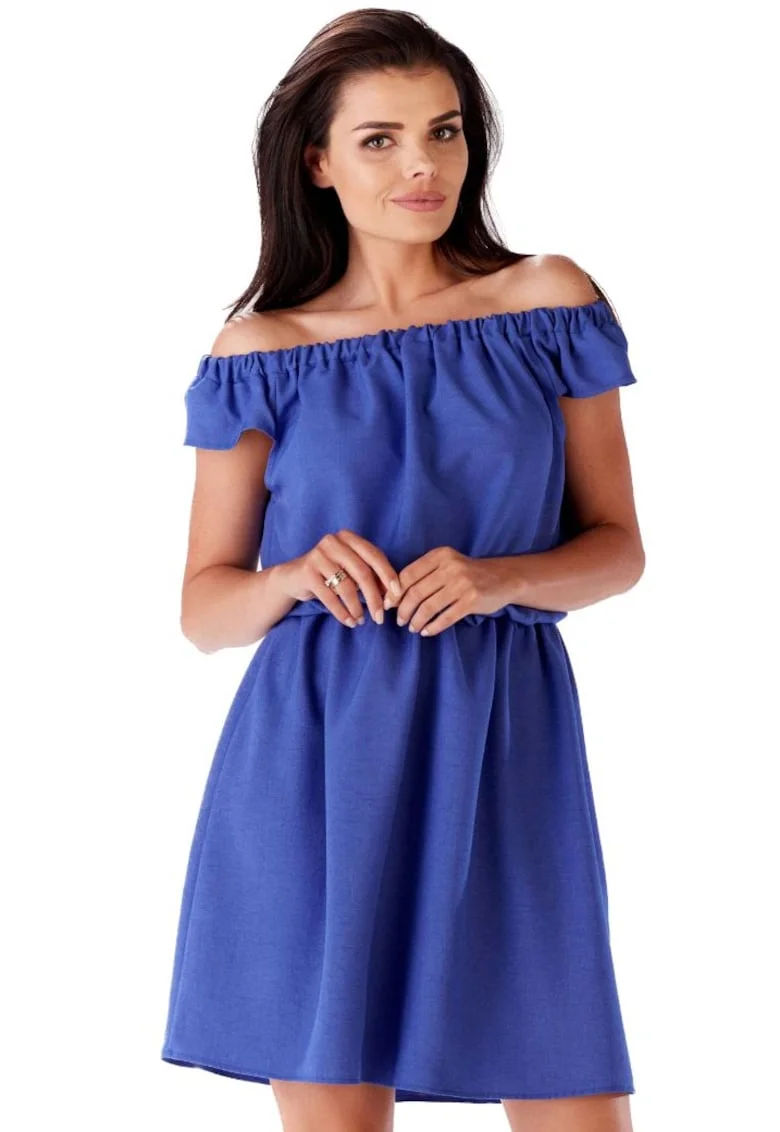 Infinite You Rochie mini dama Igrailte M136 albastru deschis, Albastru deschis