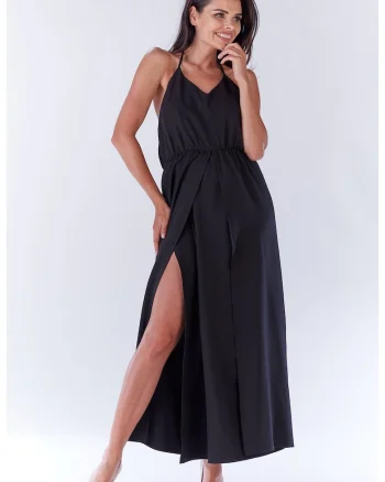 Rochie dama  Poliester, Negru, Negru