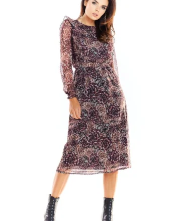 Rochie de zi model 139502, Roz