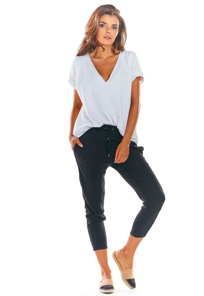 Pantaloni dama,  Poliester21`, Negru