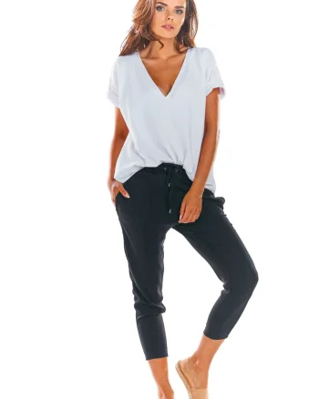 Pantaloni dama,  Poliester21`, Negru