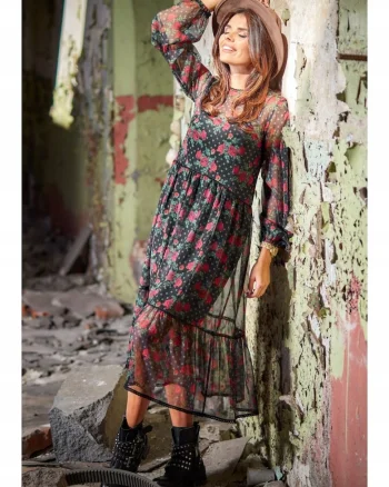 Rochie dama,  Poliester, Multicolor, A316