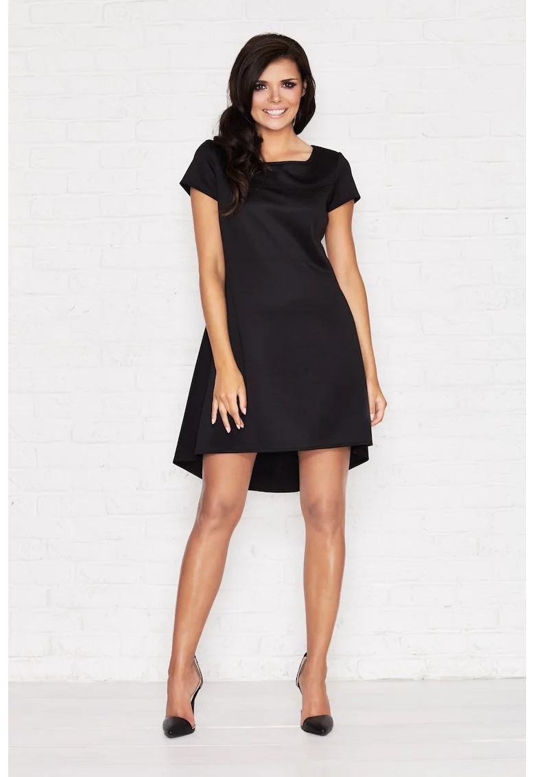 Rochie dama,  Poliester, Negru, M003