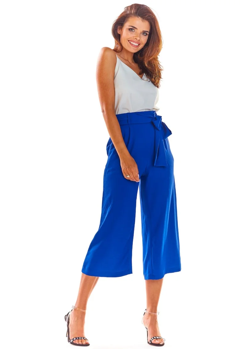 Pantaloni A297 pentru dama  Poliester, Albastru
