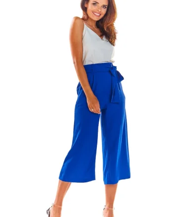 Pantaloni A297 pentru dama  Poliester, Albastru