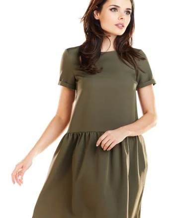 Rochie dama,  Poliester, Kaki, A277