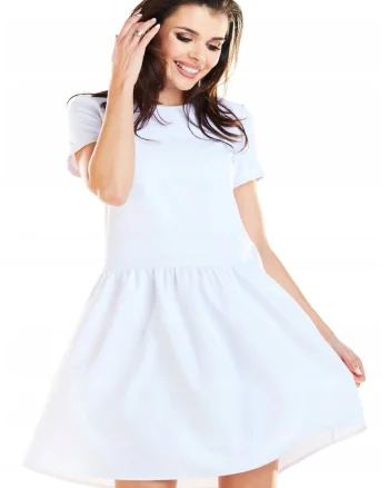 Rochie dama,  Poliester, Alb, A277