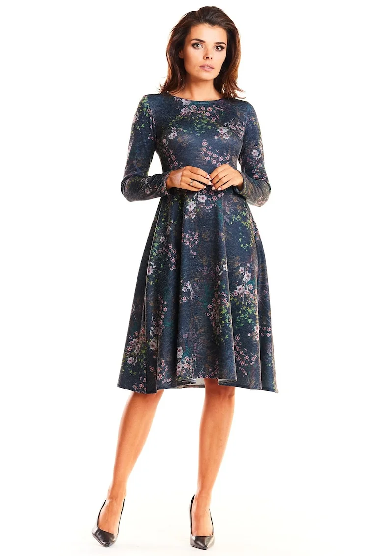 Rochie dama,  Poliester, Bleumarin, A250