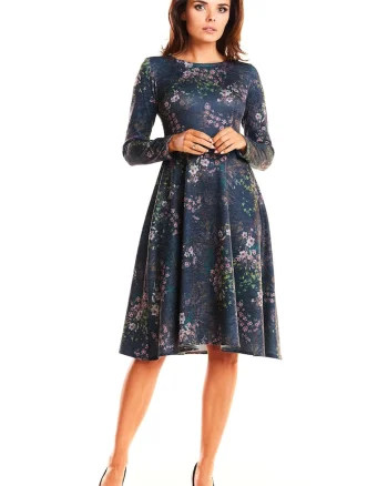 Rochie dama,  Poliester, Bleumarin, A250