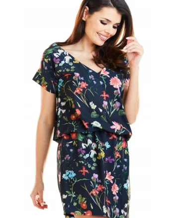 Rochie dama,  Poliester, Bleumarin, A264