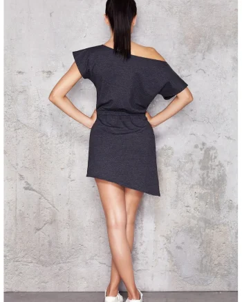 Rochie dama,  Bumbac, Gri inchis, M001
