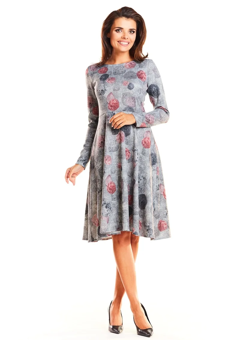 Rochie dama,  Poliester, Gri, A250